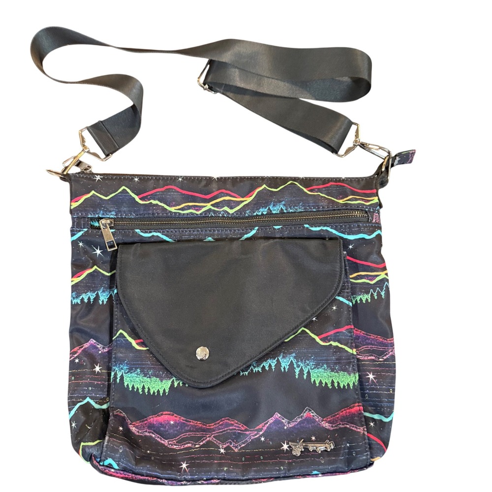Sipsey Wilder Mountain Pulse V1 Tablet Crossbody Bag‎ Colorful Adjustable Strap